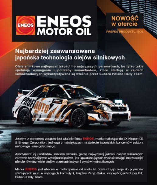 Informujemy o wprowadzeniu do oferty olejów dedykowanych do Subaru firmy ENEOS.  Zapraszamy do…
