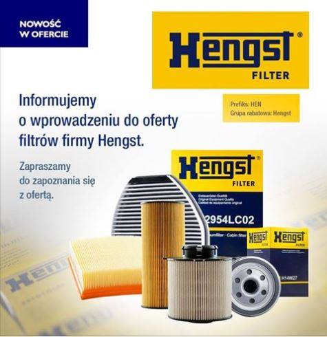 Kolejne nowości w sieci ProfiAuto. Filtry Hengst. Zapraszamy